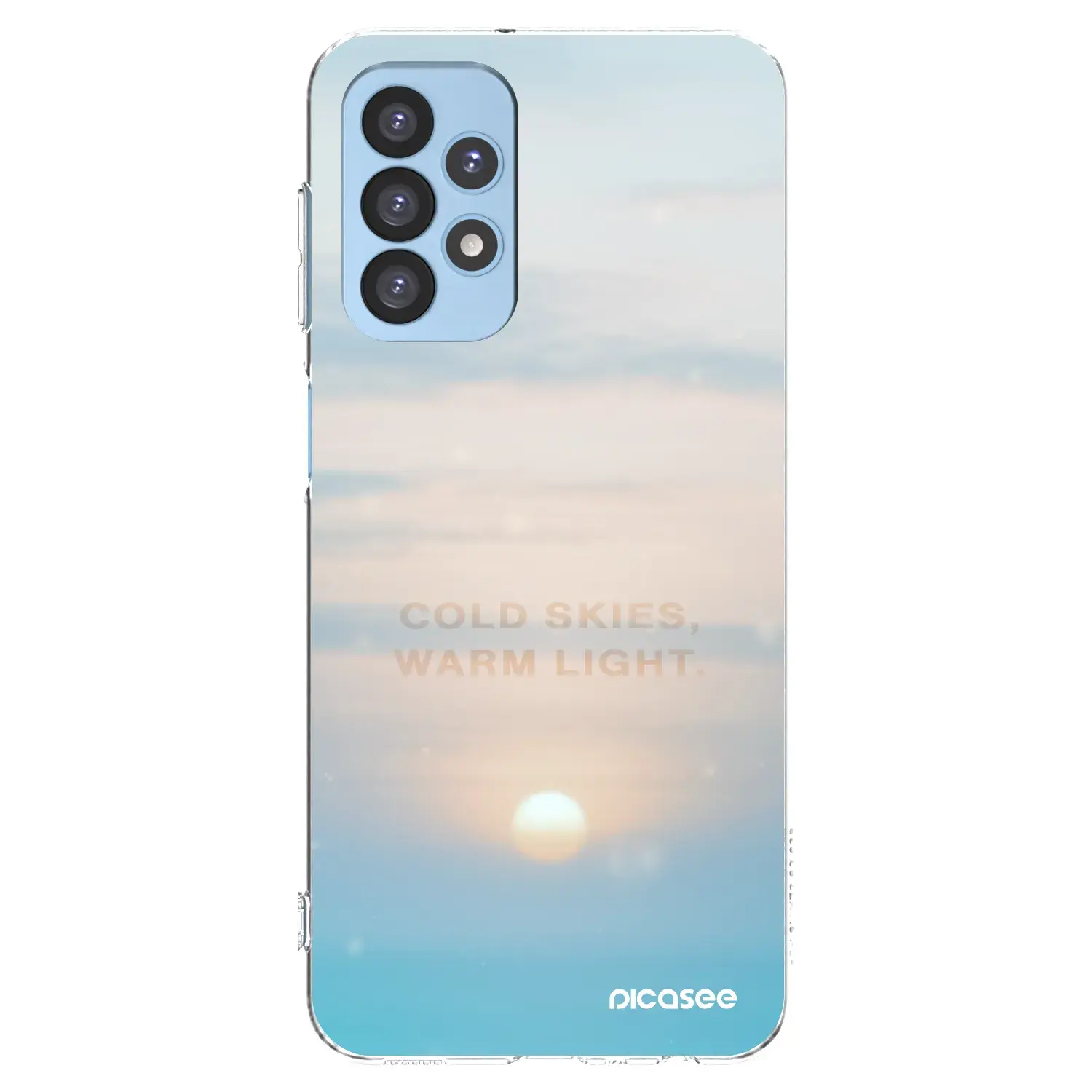 Silikonový průhledný obal pro Samsung Galaxy A23 A235F 4G - COLD SKIES