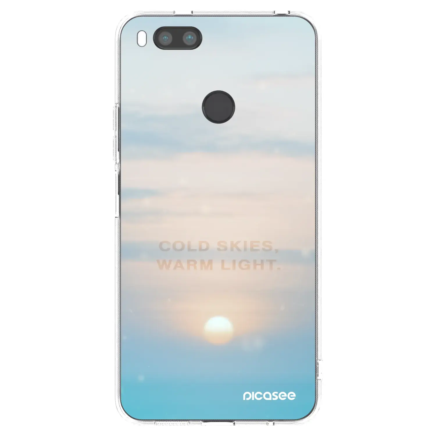 Silikonový průhledný obal pro Xiaomi Redmi A1 - COLD SKIES