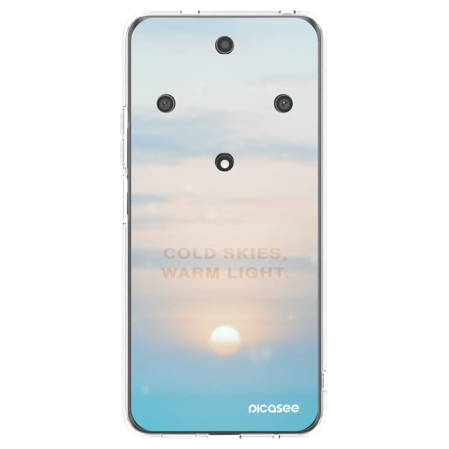 Silikonový průhledný obal pro Honor Magic5 Lite 5G - COLD SKIES