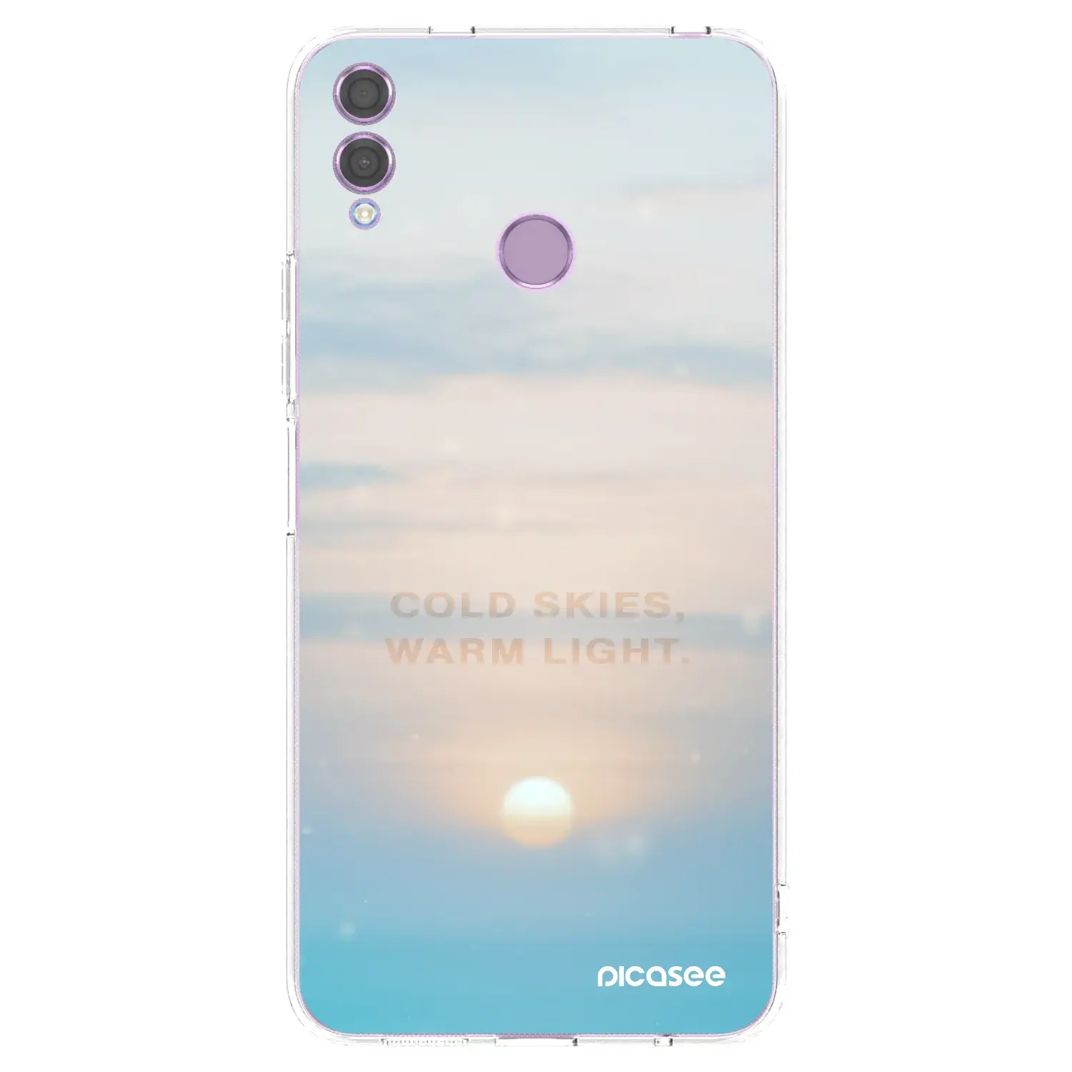 Silikonový průhledný obal pro Honor 8X - COLD SKIES
