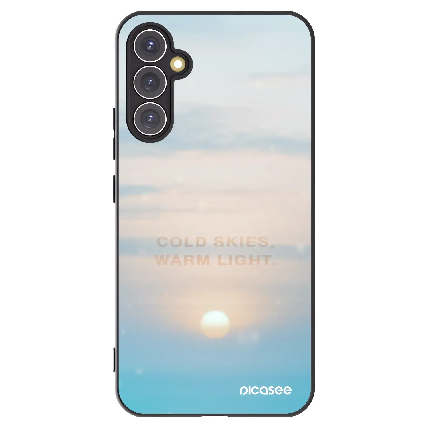 Silikonový černý obal pro Samsung Galaxy A34 5G A346B - COLD SKIES
