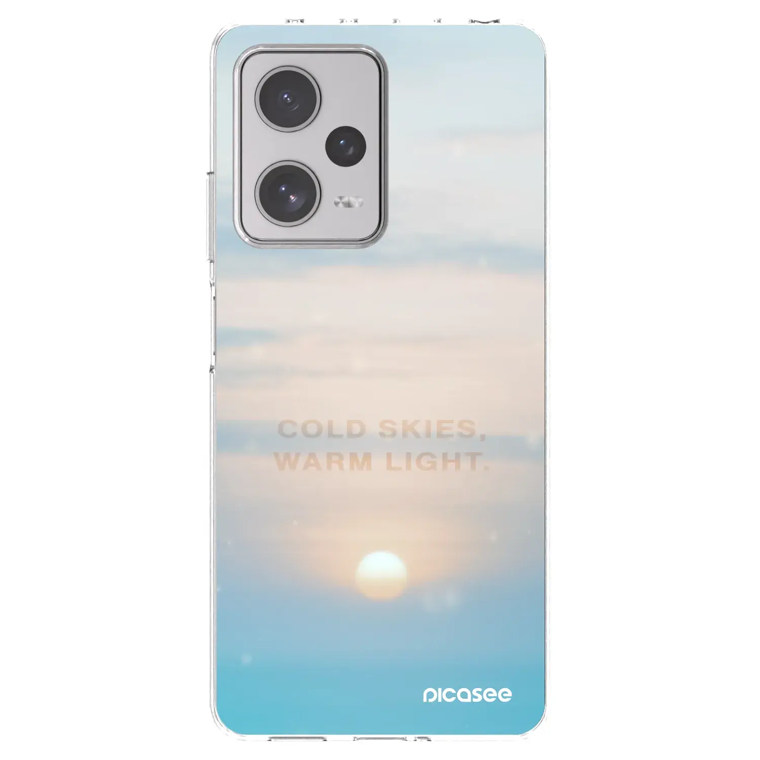 Silikonový průhledný obal pro Xiaomi Redmi Note 12 Pro+ 5G - COLD SKIES