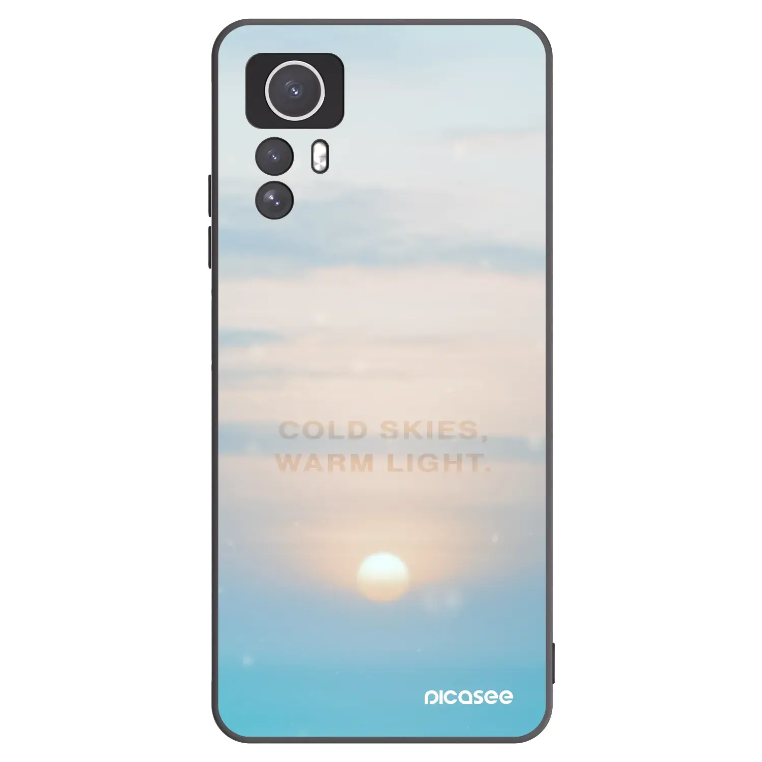 Silikonový černý obal pro Xiaomi Redmi Note 12S - COLD SKIES