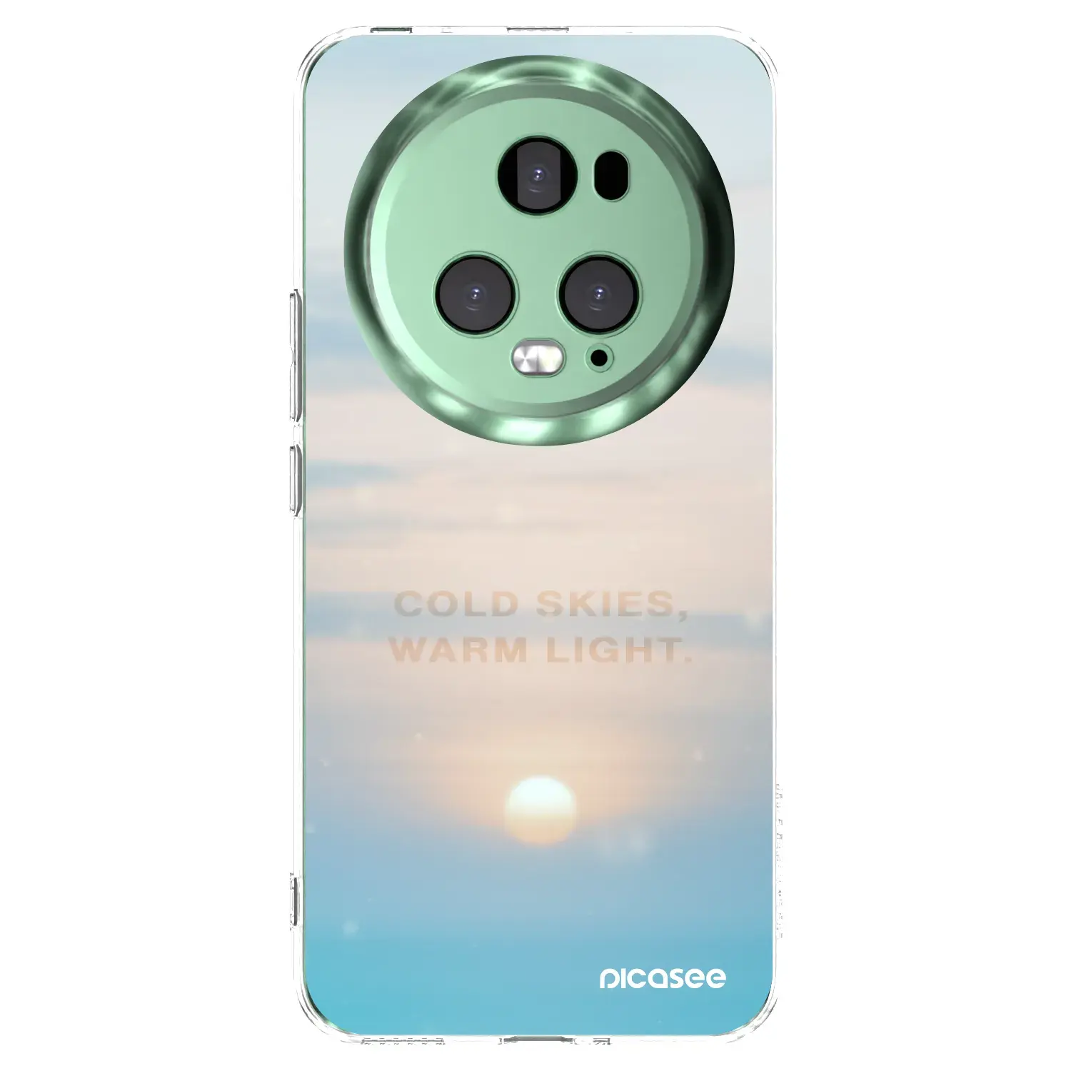 Silikonový průhledný obal pro Honor Magic5 Pro - COLD SKIES