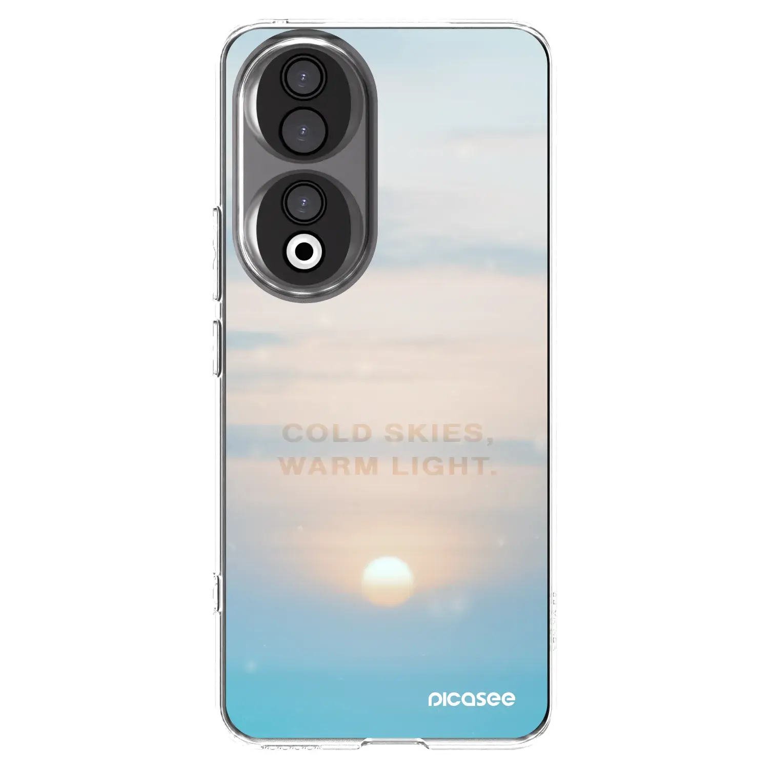 Silikonový průhledný obal pro Honor 90 5G - COLD SKIES