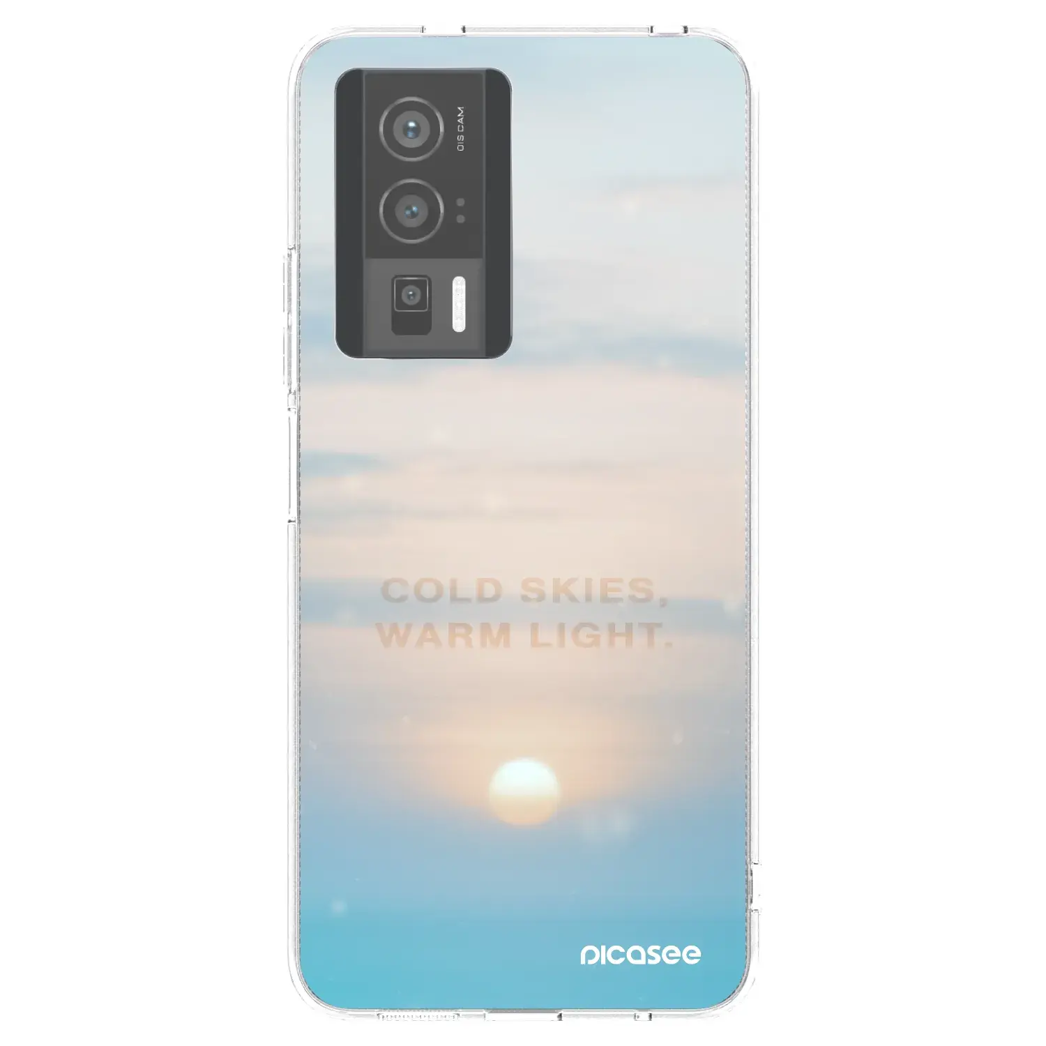Silikonový průhledný obal pro Xiaomi Poco F5 Pro 5G - COLD SKIES