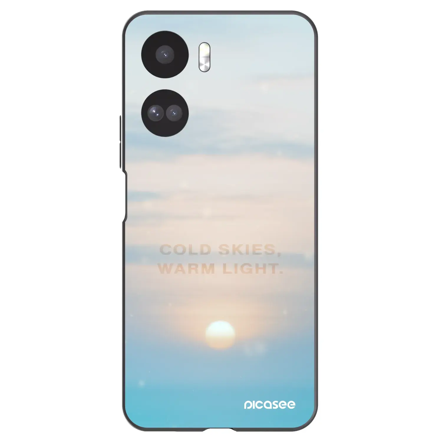 Silikonový černý obal pro Honor 90 Lite 5G - COLD SKIES