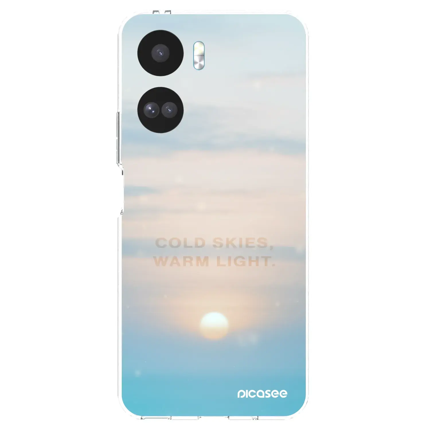 Silikonový průhledný obal pro Honor 90 Lite 5G - COLD SKIES
