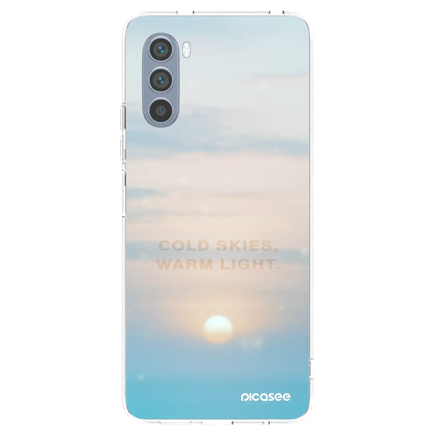 Silikonový průhledný obal pro Motorola Moto G62 - COLD SKIES