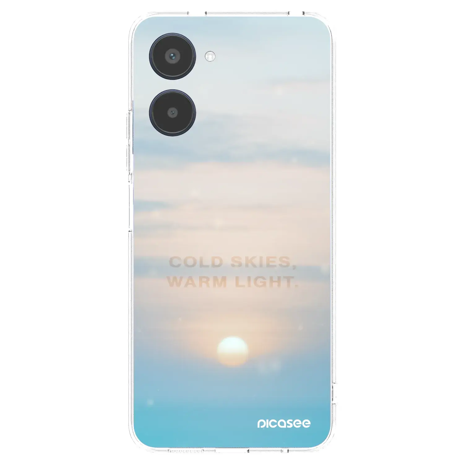 Silikonový průhledný obal pro Realme 10 4G - COLD SKIES