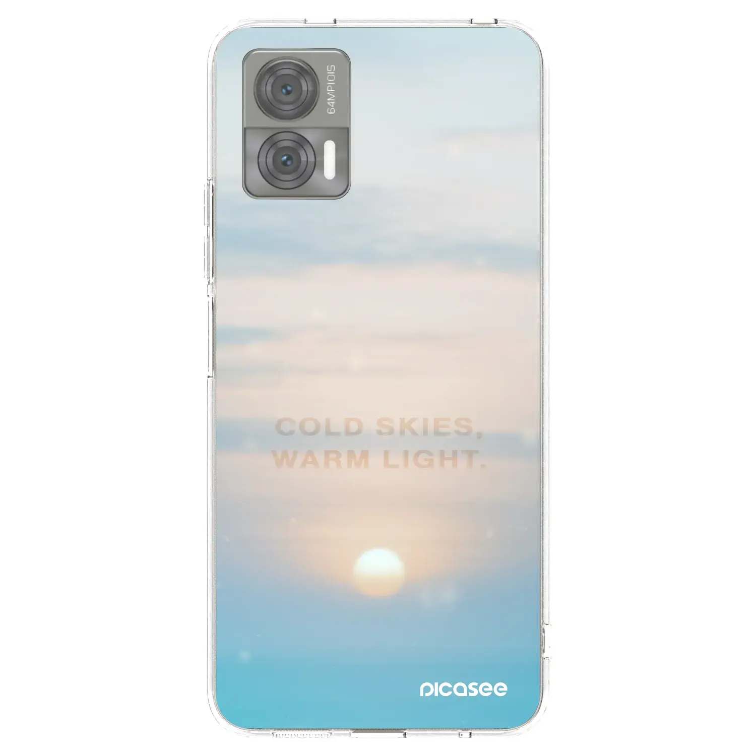 Silikonový průhledný obal pro Motorola Edge 30 Neo - COLD SKIES