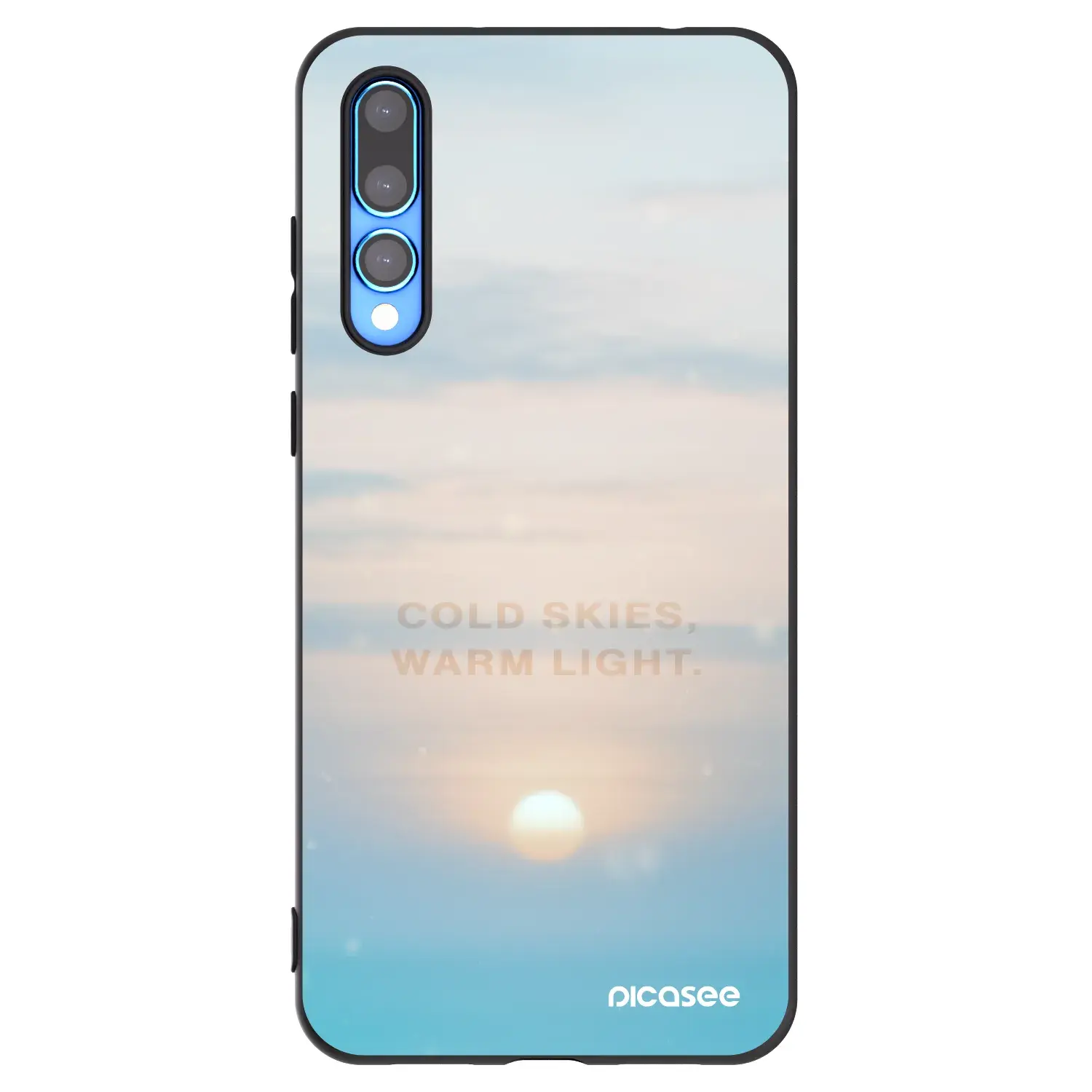 Silikonový černý obal pro Huawei P20 Pro - COLD SKIES