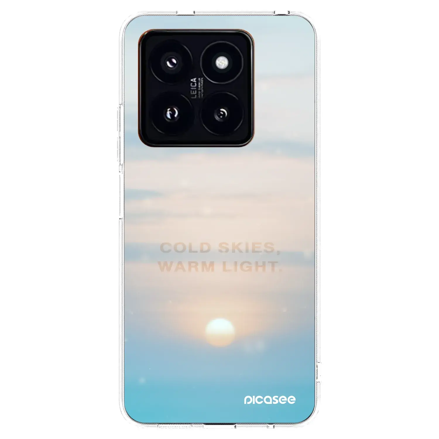 Silikonový průhledný obal pro Xiaomi 14 Pro - COLD SKIES