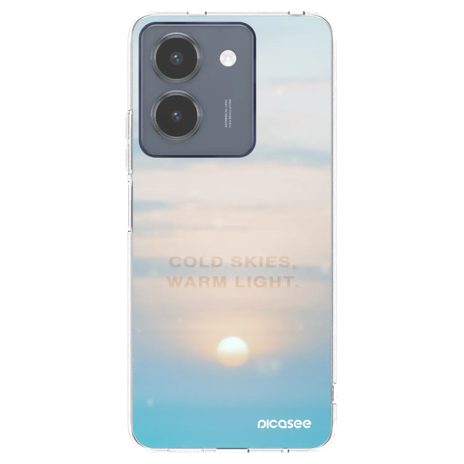 Silikonový průhledný obal pro Vivo Y36 4G - COLD SKIES