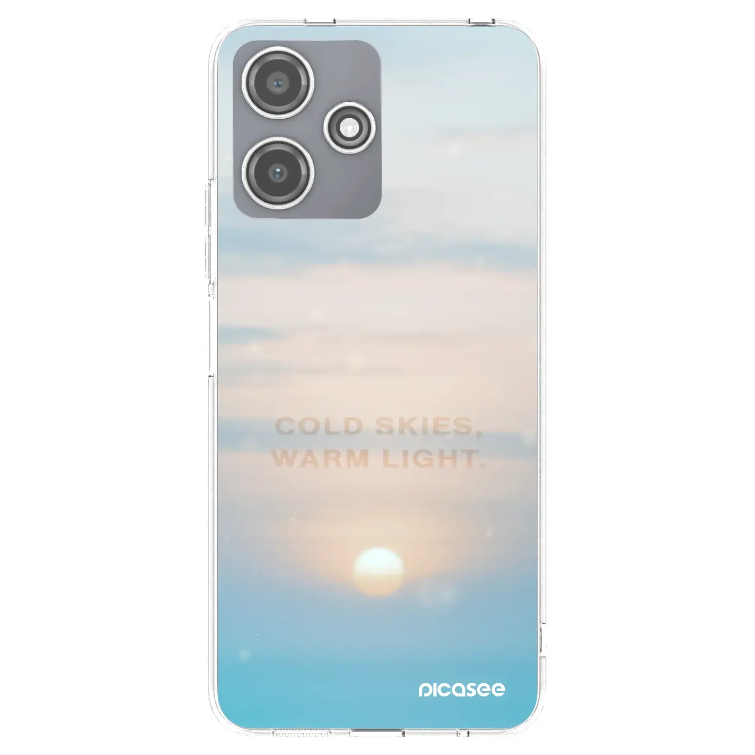 Silikonový průhledný obal pro Xiaomi Redmi 12 5G - COLD SKIES