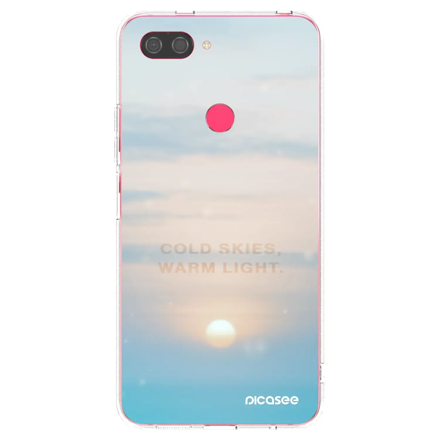 Silikonový průhledný obal pro Xiaomi Mi 8 Lite - COLD SKIES