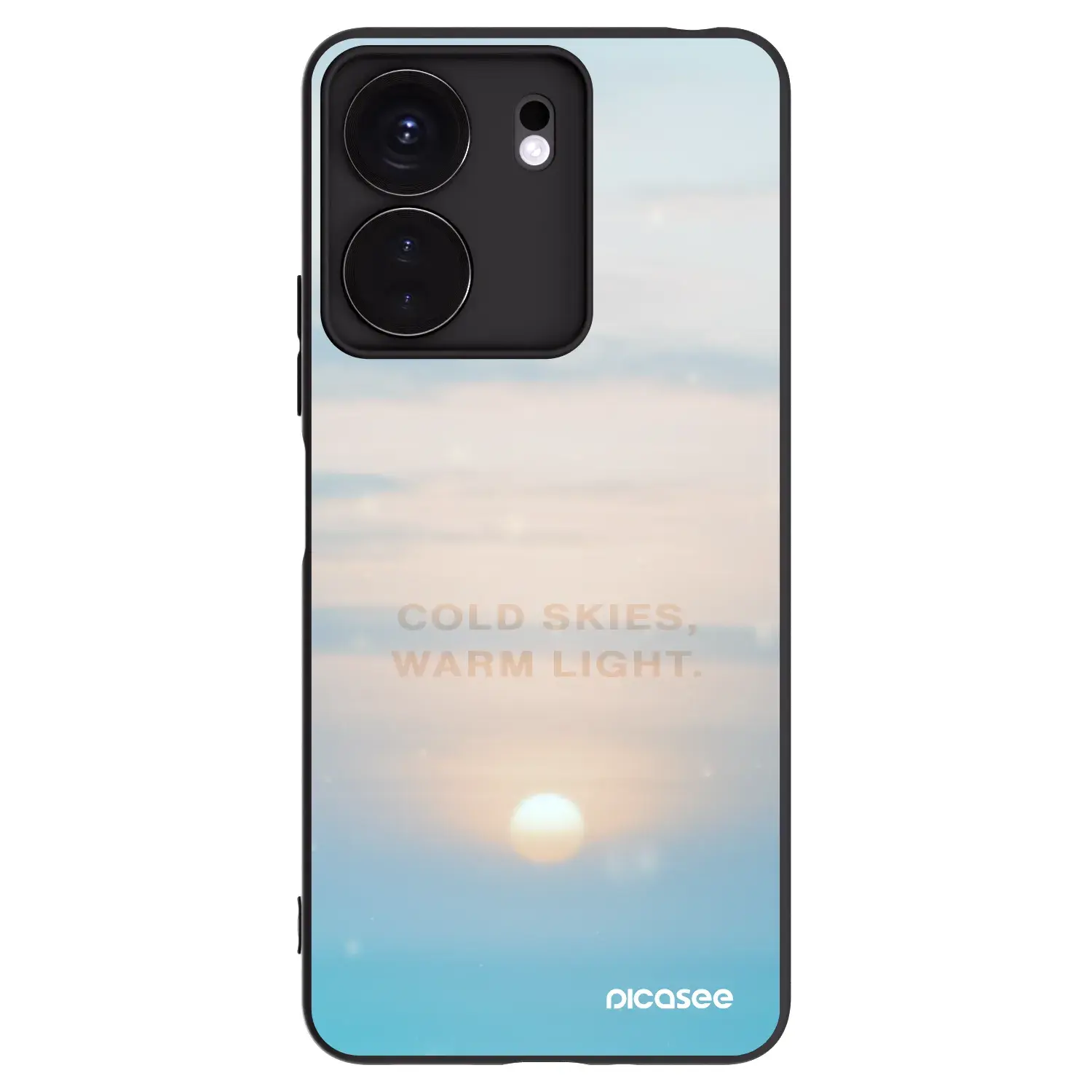 Silikonový černý obal pro Xiaomi Redmi 13C 4G - COLD SKIES