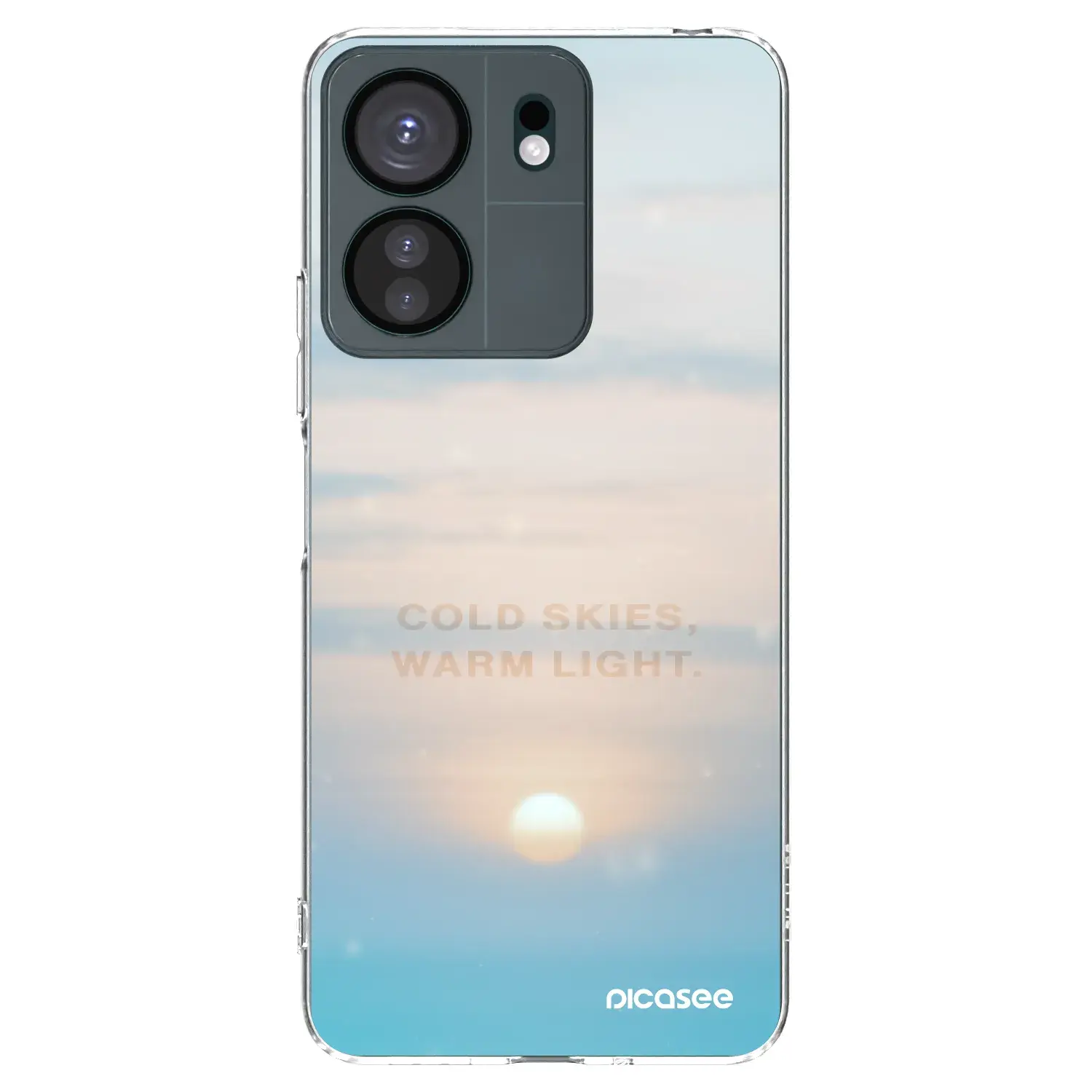 Silikonový průhledný obal pro Xiaomi Redmi 13C 4G - COLD SKIES