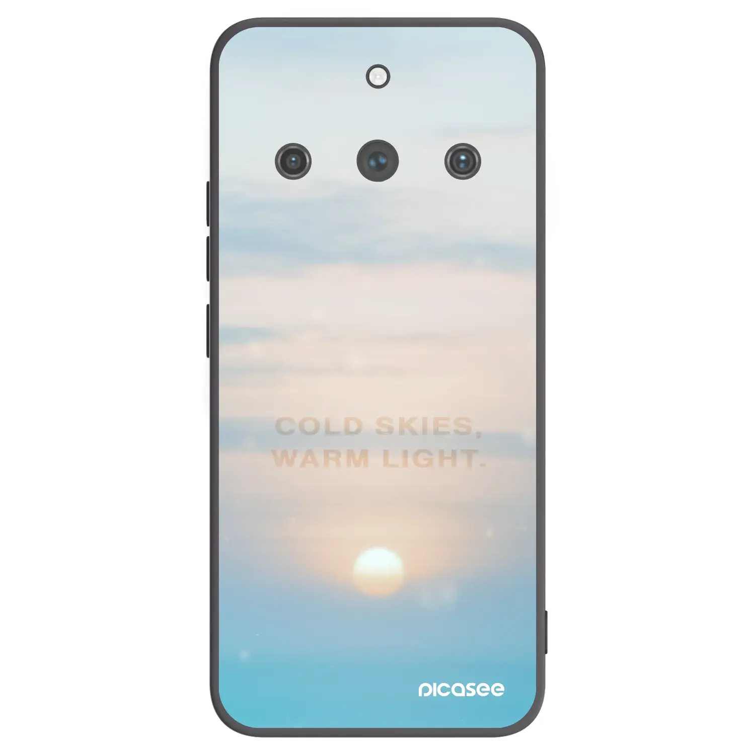 Silikonový černý obal pro Realme 11 Pro+ - COLD SKIES