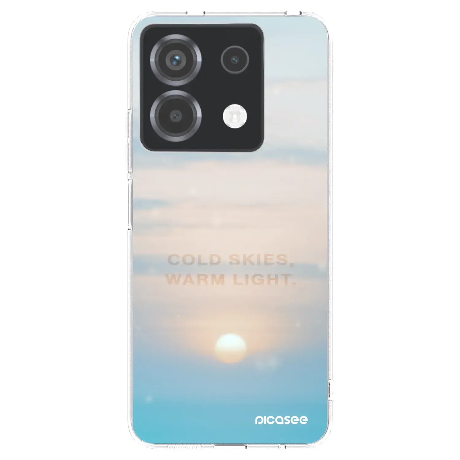 Silikonový průhledný obal pro Xiaomi Poco X6 - COLD SKIES