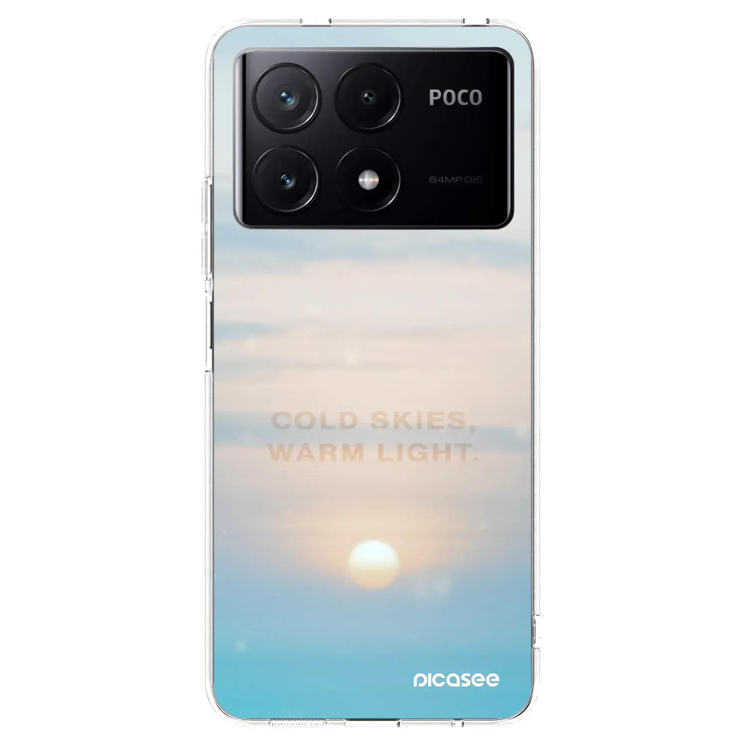 Silikonový průhledný obal pro Xiaomi Poco X6 Pro - COLD SKIES