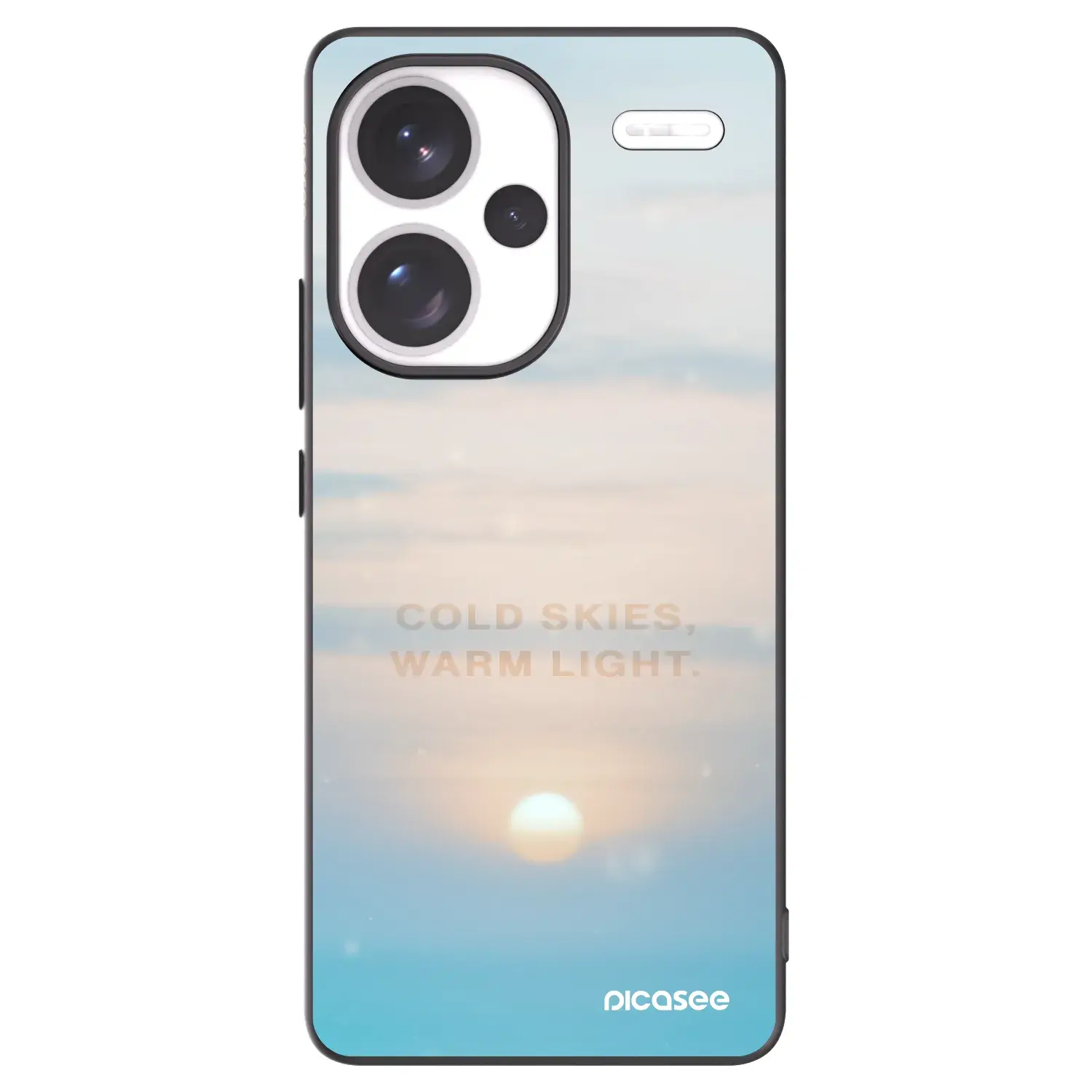 Silikonový černý obal pro Xiaomi Redmi Note 13 Pro+ 5G - COLD SKIES