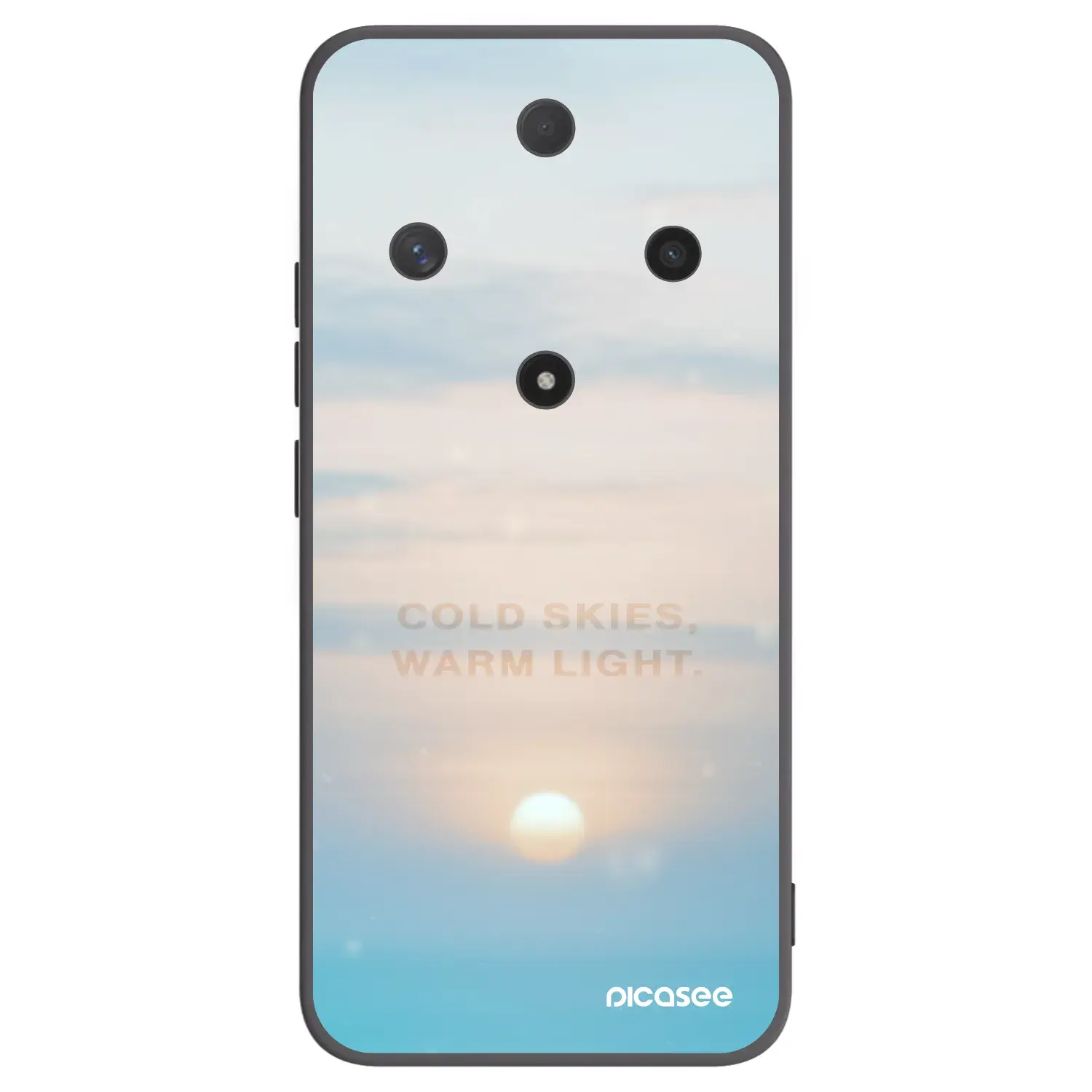 Silikonový černý obal pro Honor Magic6 Lite 5G - COLD SKIES