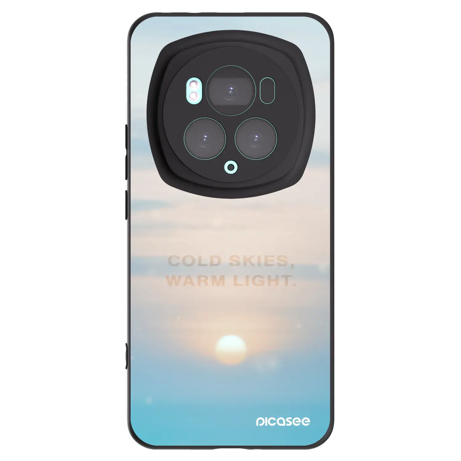 Silikonový černý obal pro Honor Magic6 Pro - COLD SKIES