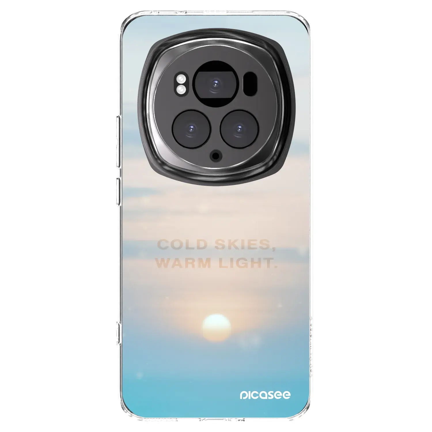 Silikonový průhledný obal pro Honor Magic6 Pro - COLD SKIES