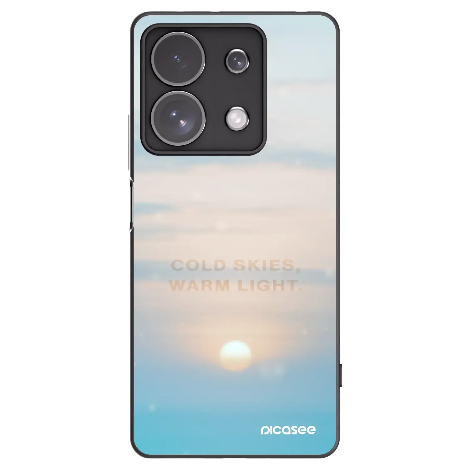 Silikonový černý obal pro Xiaomi Redmi Note 13 Pro 4G - COLD SKIES