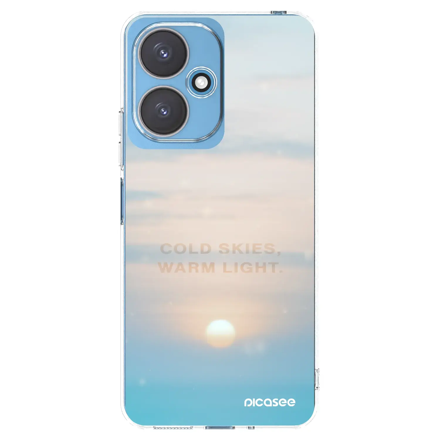 Silikonový průhledný obal pro Xiaomi Redmi 13C 5G - COLD SKIES