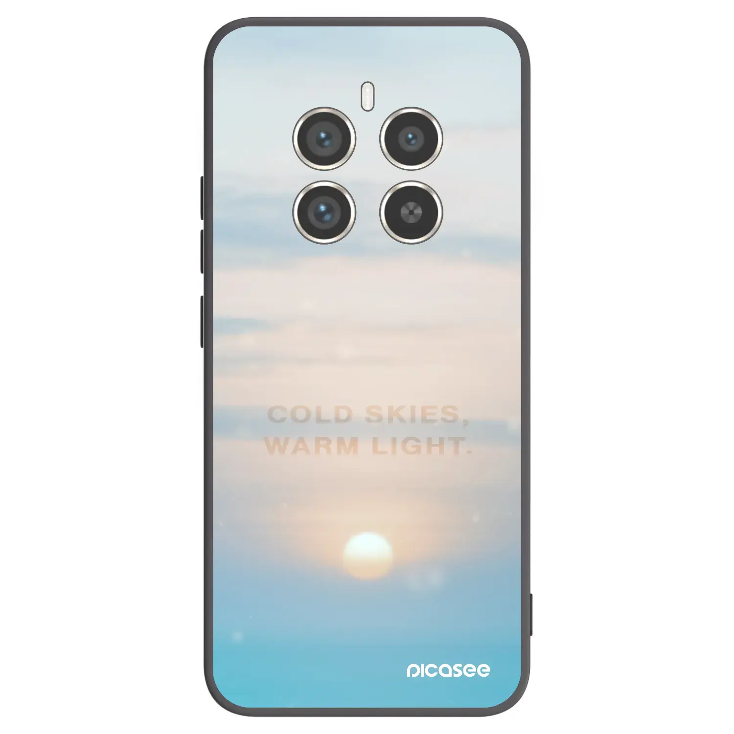 Silikonový černý obal pro Realme 12 Pro 5G - COLD SKIES