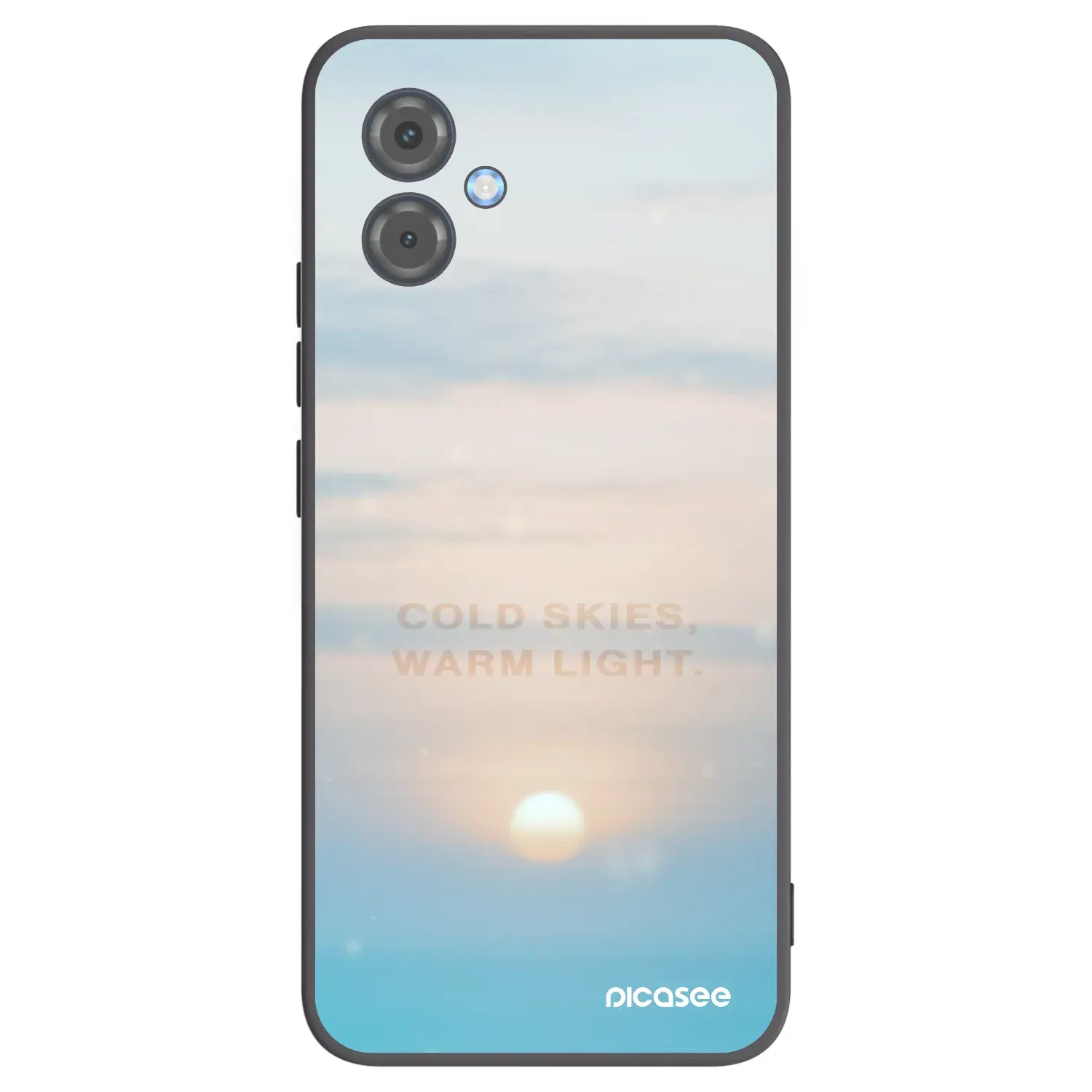 Silikonový černý obal pro Motorola Moto G14 - COLD SKIES