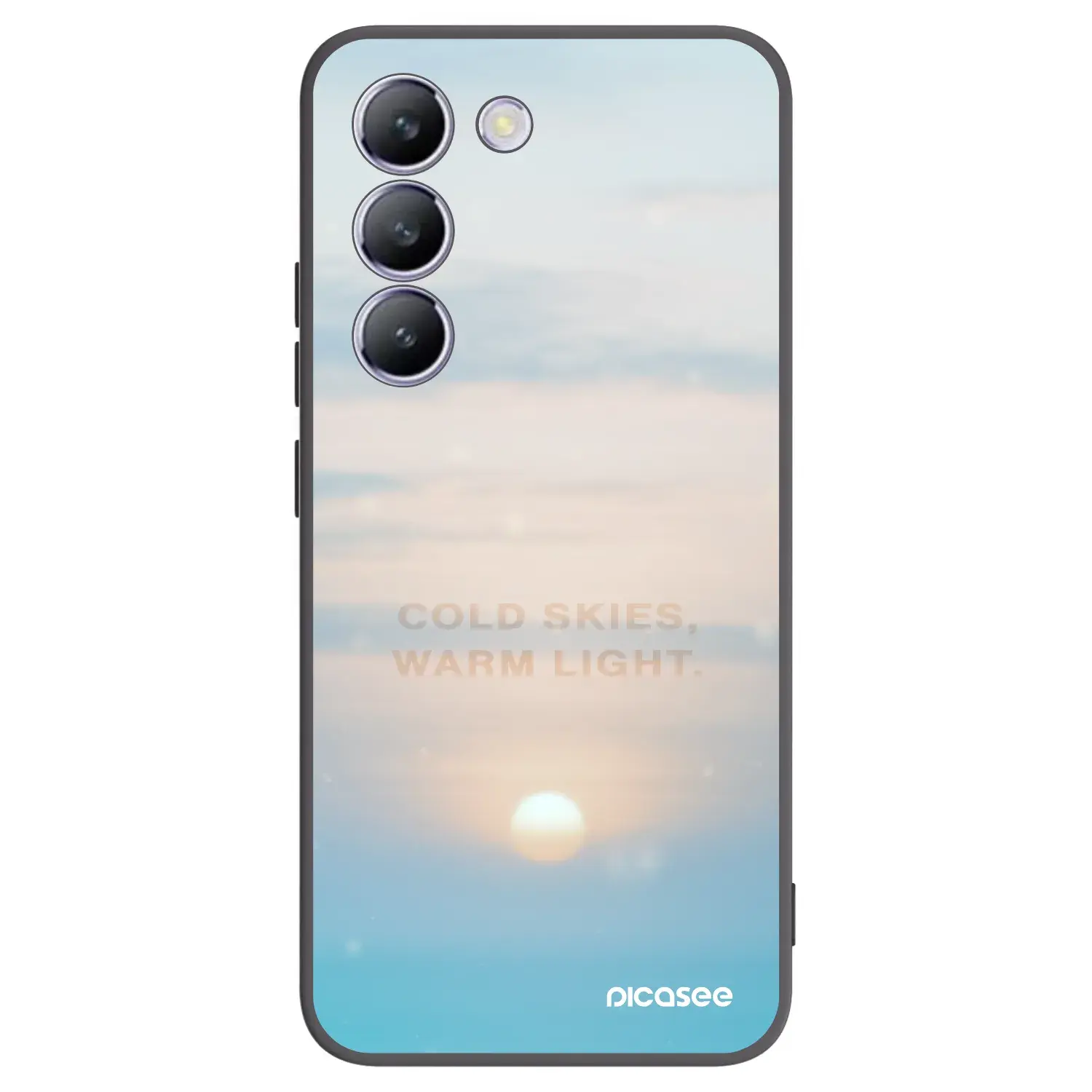 Silikonový černý obal pro Vivo V40 SE 5G - COLD SKIES