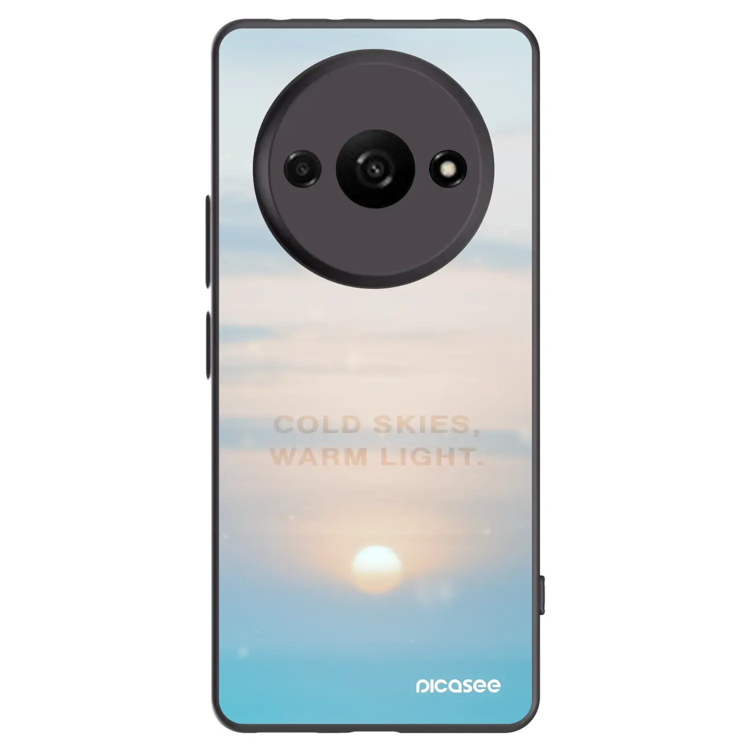 Silikonový černý obal pro Xiaomi Redmi A3 - COLD SKIES