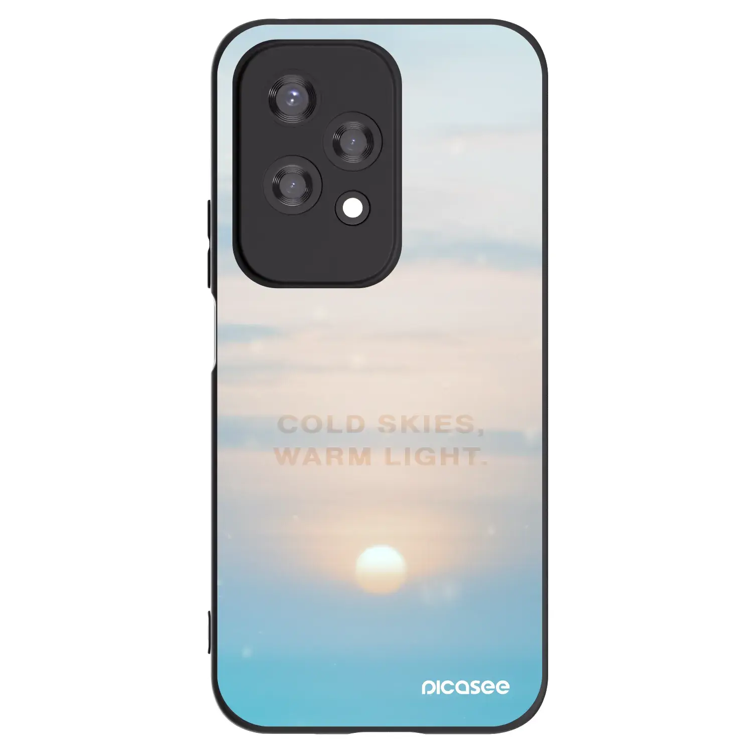 Silikonový černý obal pro Honor 200 Lite - COLD SKIES