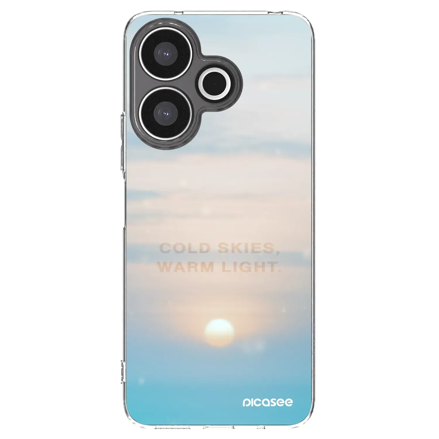 Silikonový průhledný obal pro Xiaomi Redmi 13 4G - COLD SKIES