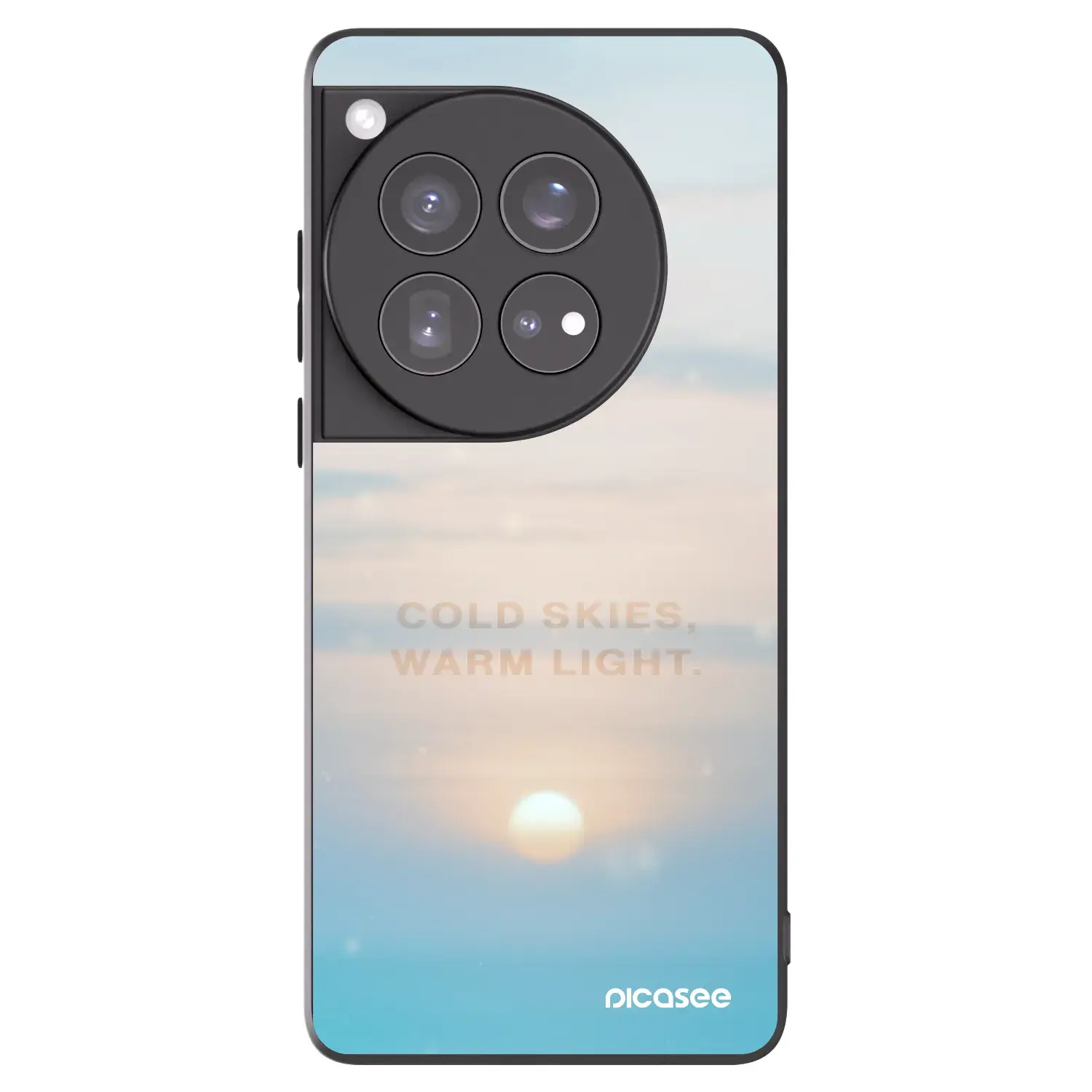 Silikonový černý obal pro OnePlus 12 5G - COLD SKIES