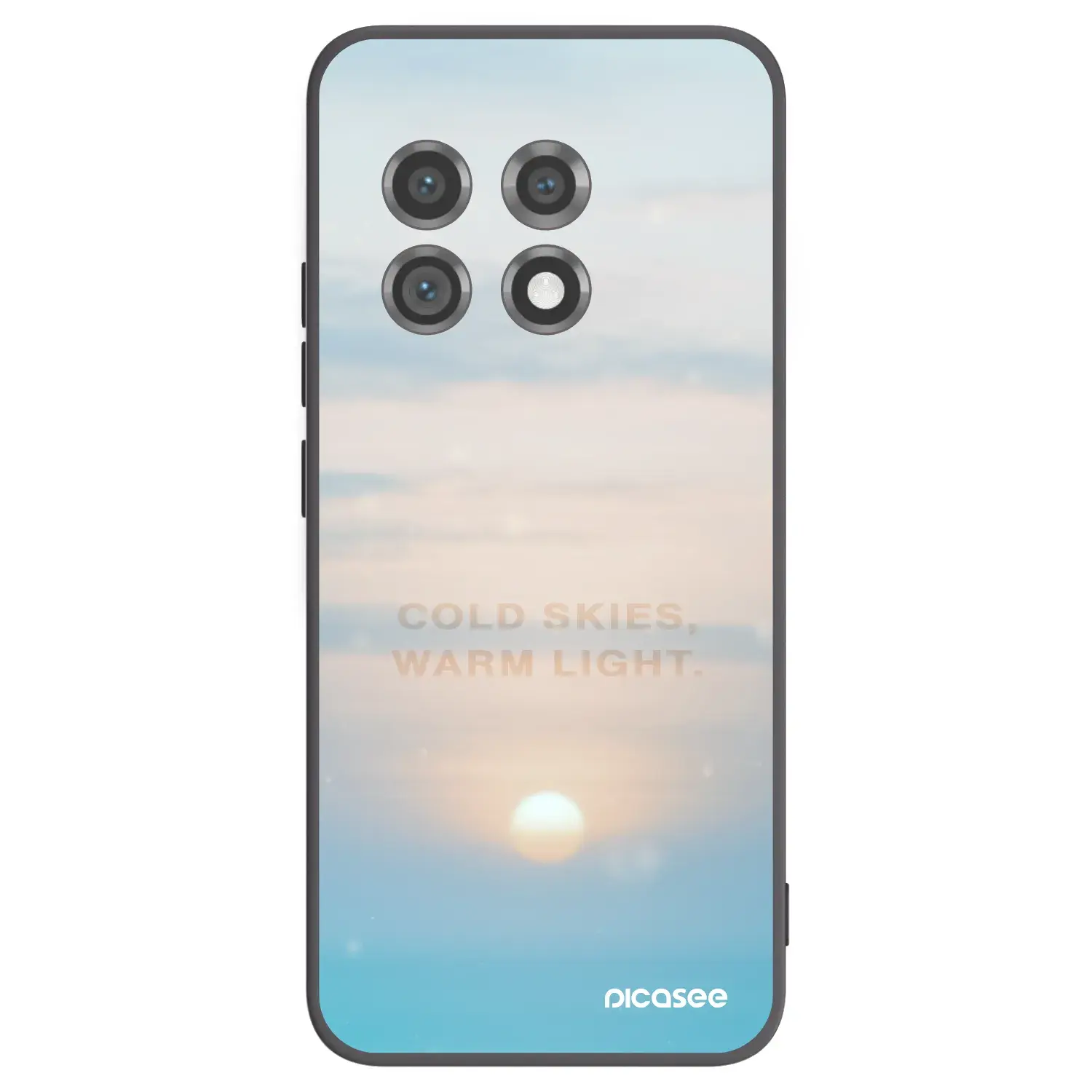 Silikonový černý obal pro OnePlus 11 5G - COLD SKIES