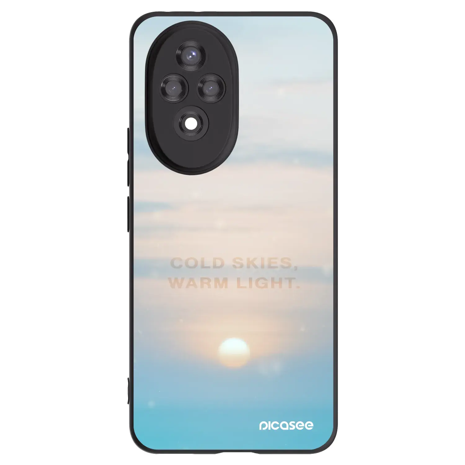 Silikonový černý obal pro Honor 200 Pro 5G - COLD SKIES