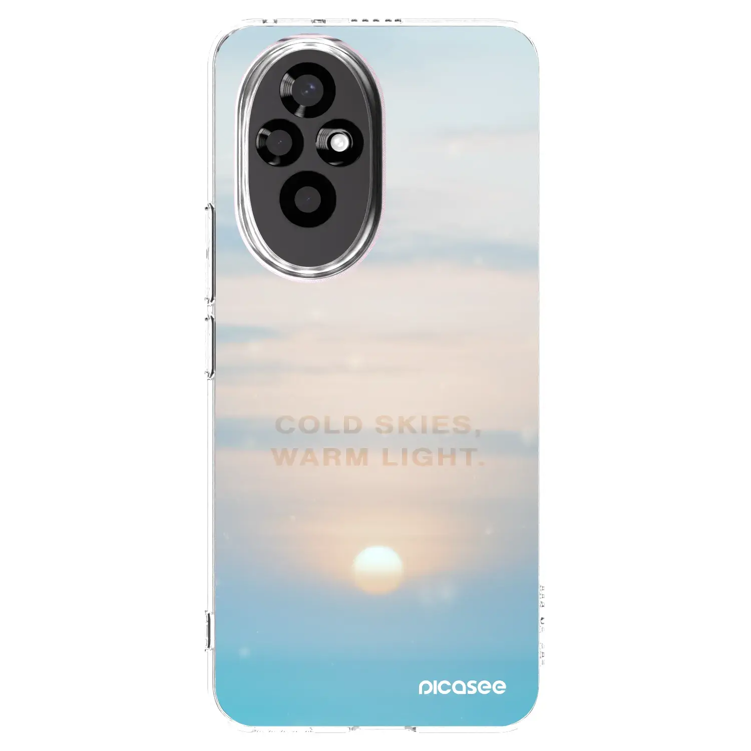 Silikonový průhledný obal pro Honor 200 Pro 5G - COLD SKIES