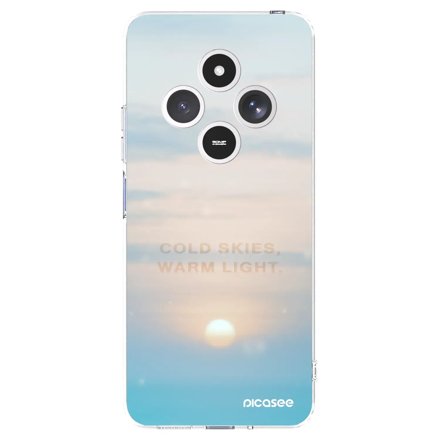 Silikonový průhledný obal pro Xiaomi Redmi 14C - COLD SKIES