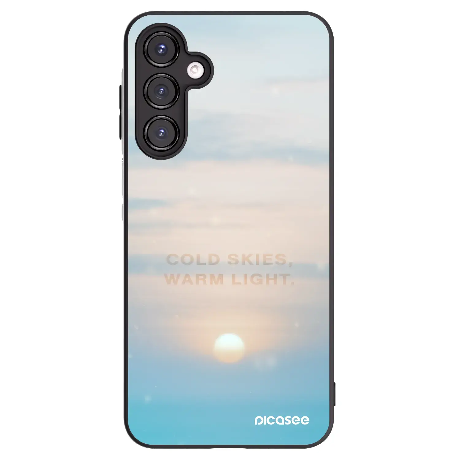 Silikonový černý obal pro Samsung Galaxy A16 5G - COLD SKIES