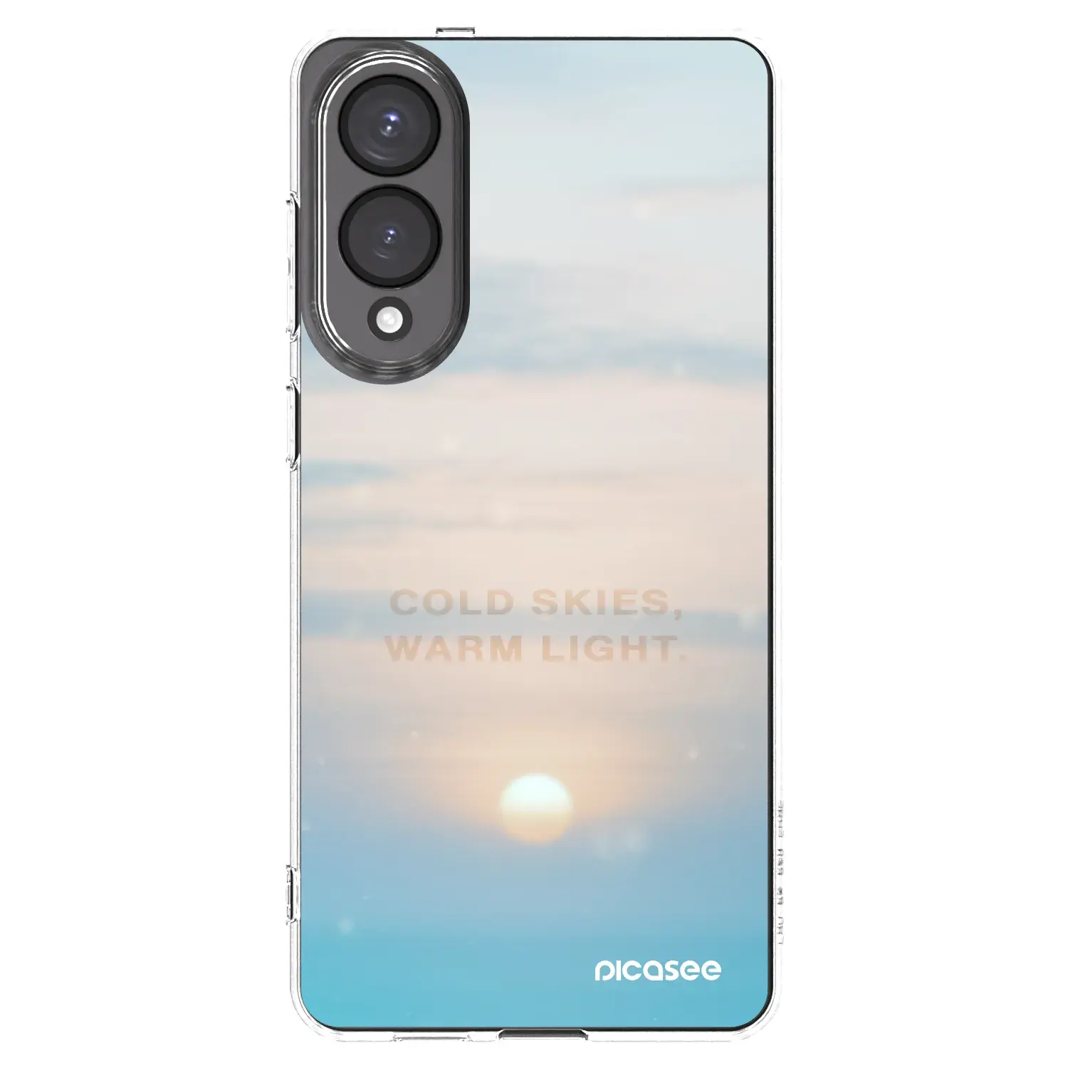 Silikonový průhledný obal pro Samsung Galaxy S25 Edge 5G - COLD SKIES