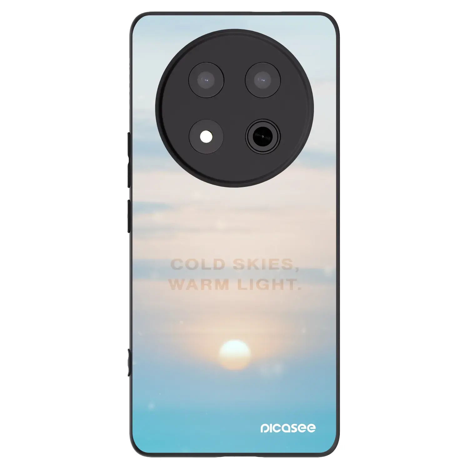 Silikonový černý obal pro Honor Magic7 Lite 5G - COLD SKIES