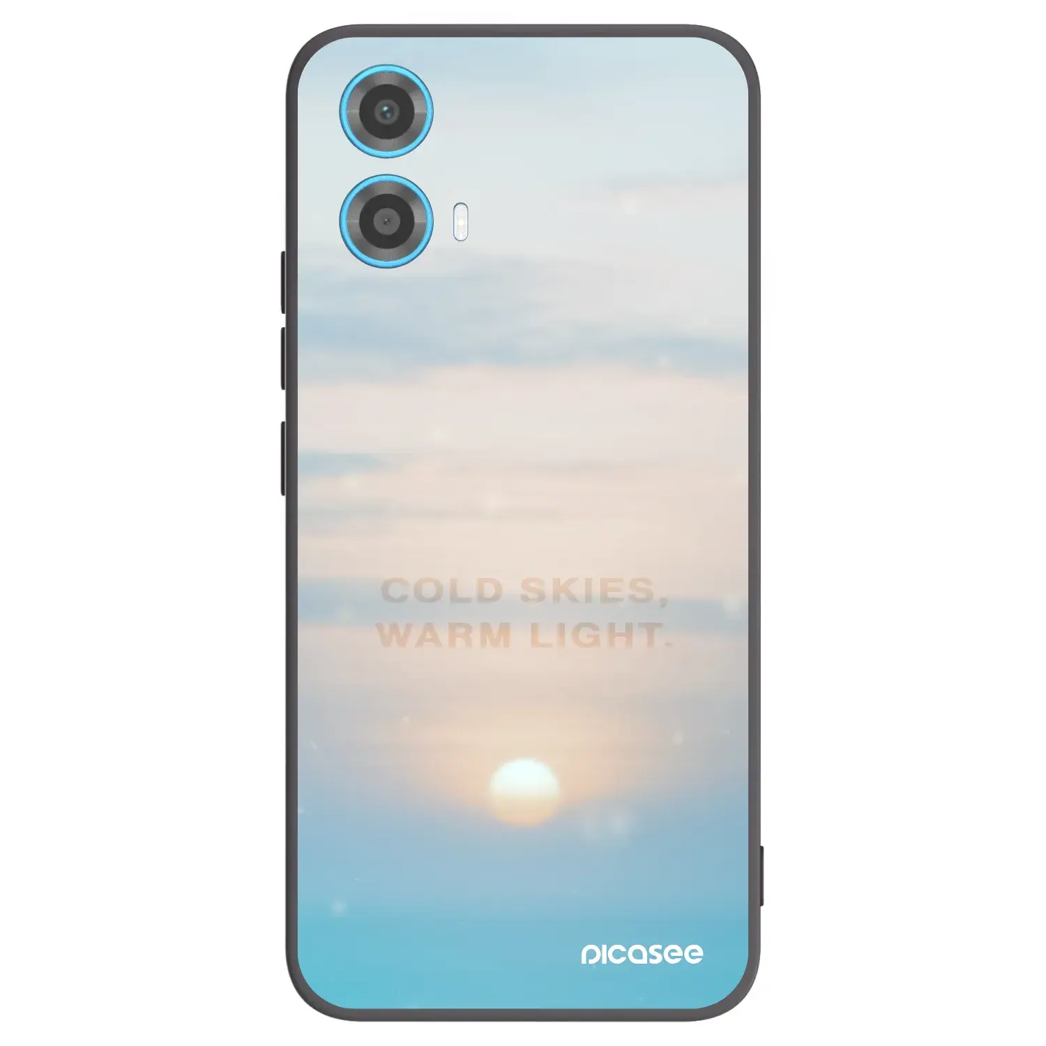 Silikonový černý obal pro Motorola Moto G34 5G - COLD SKIES