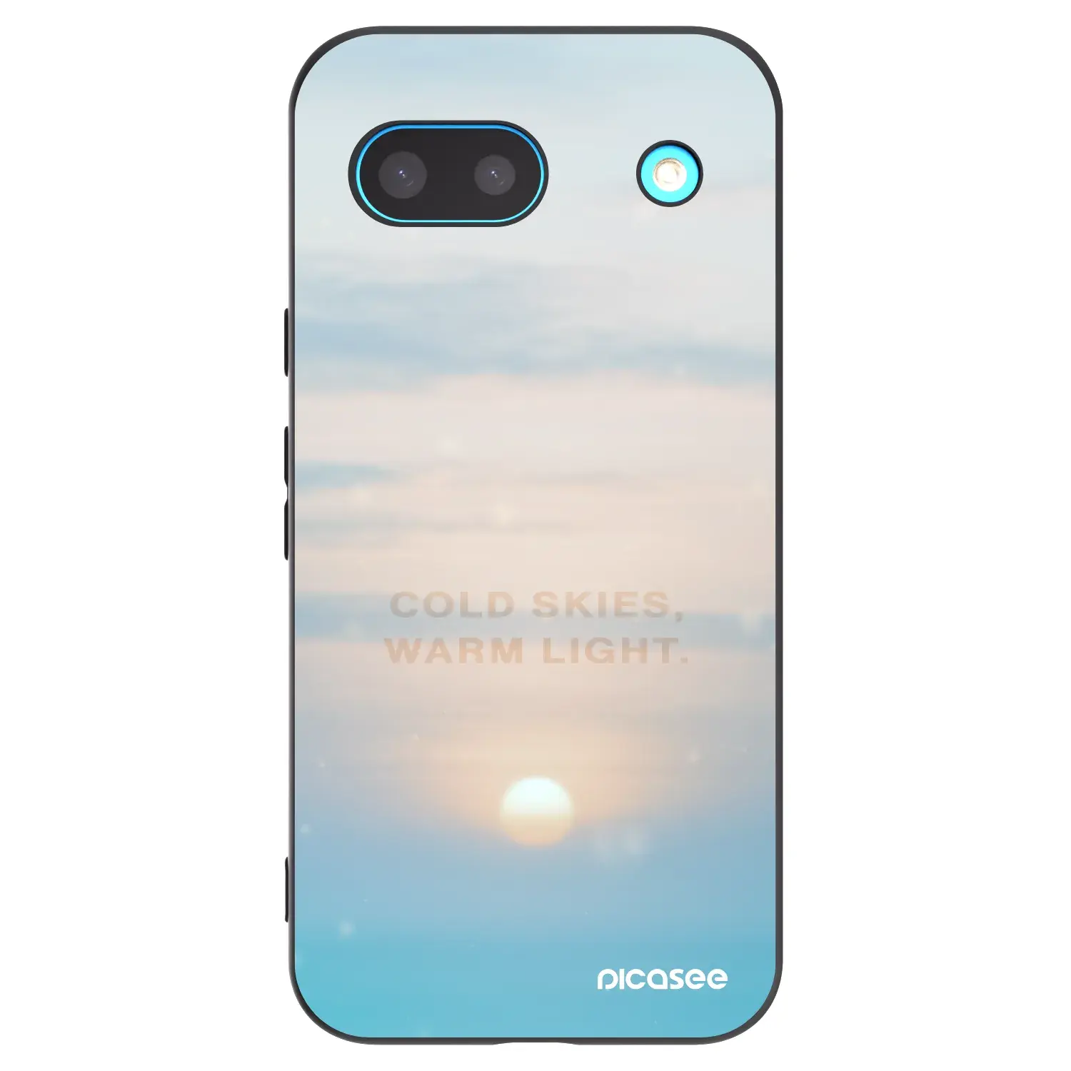 Silikonový černý obal pro Google Pixel 8a - COLD SKIES