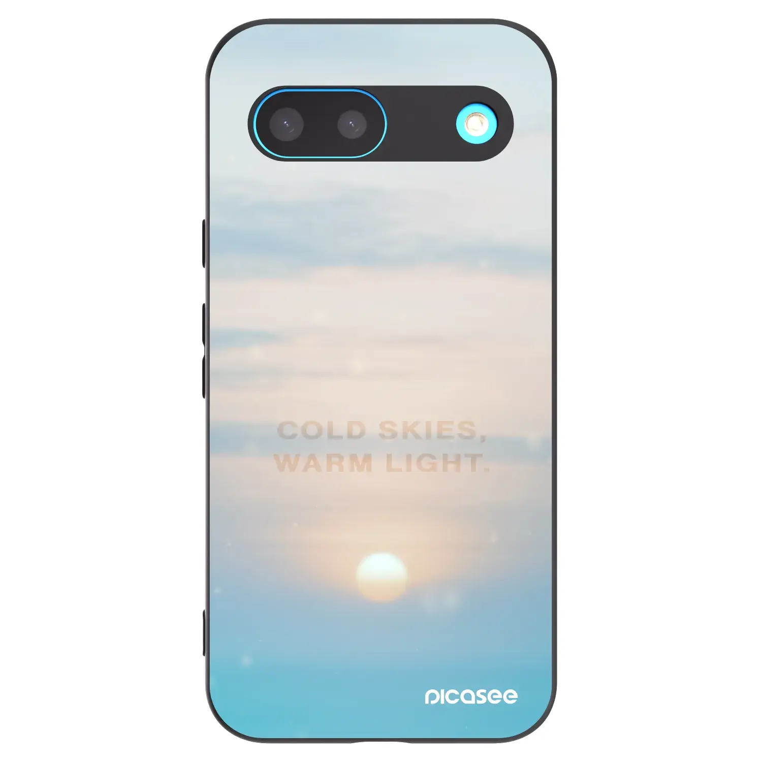 Silikonový černý obal pro Google Pixel 8 - COLD SKIES