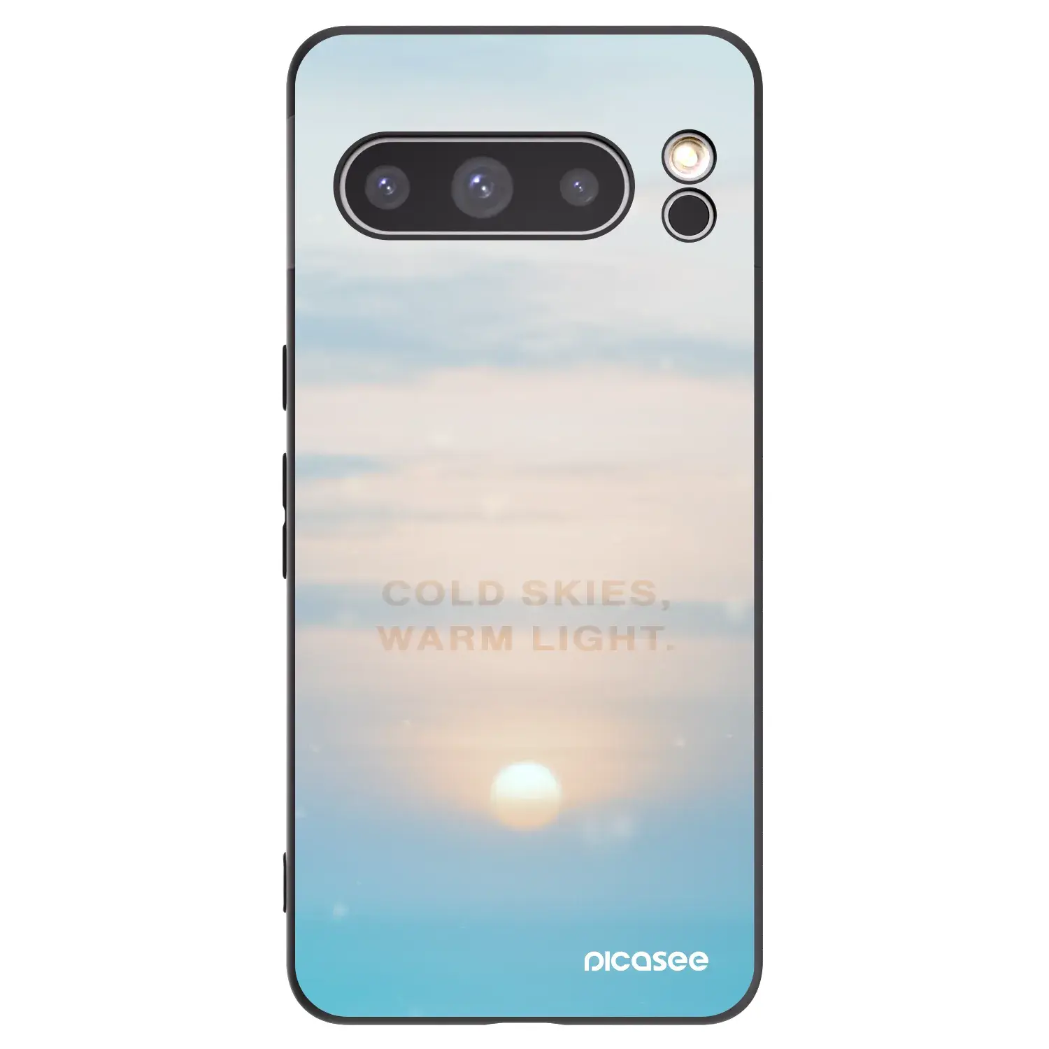 Silikonový černý obal pro Google Pixel 8 Pro - COLD SKIES