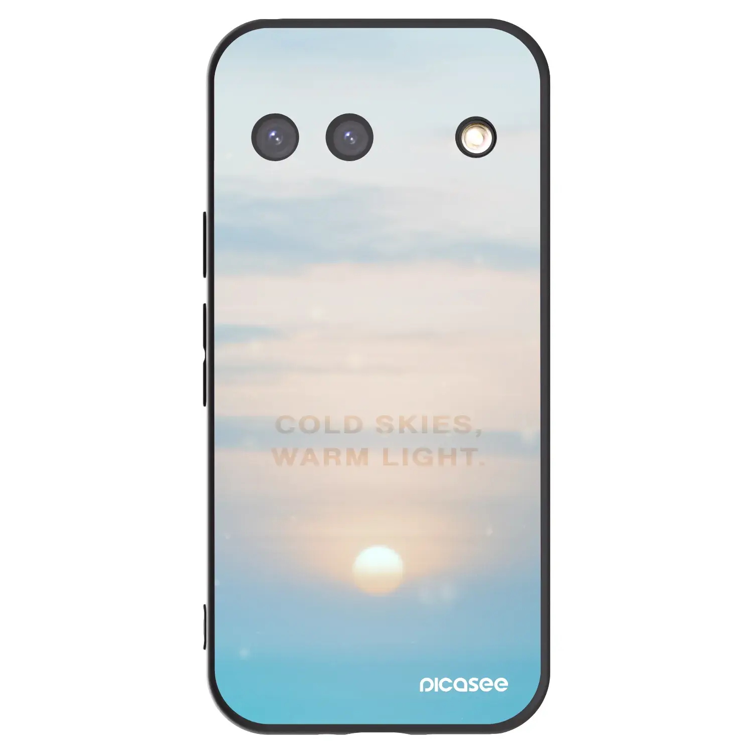 Silikonový černý obal pro Google Pixel 9 - COLD SKIES